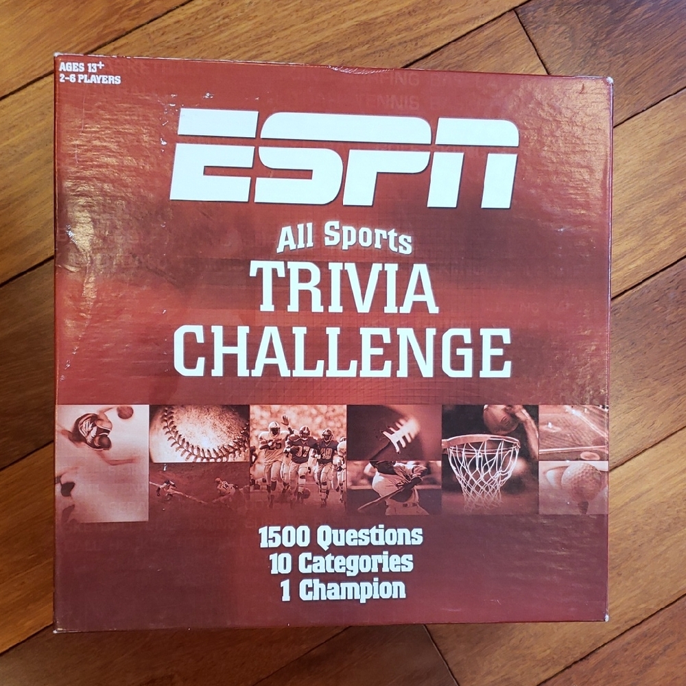 ESPN All Sports Trivia Game. Board Game.